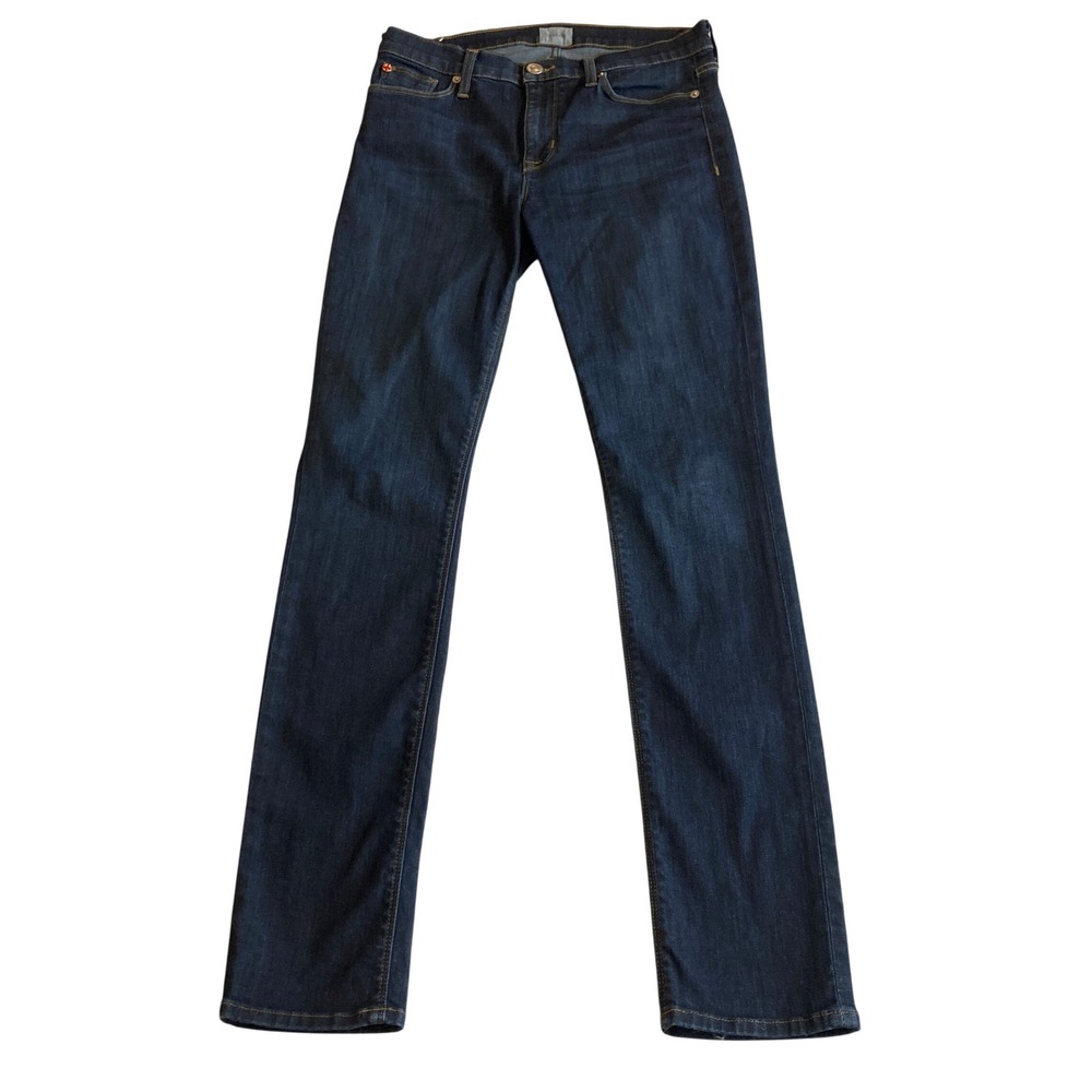 Hudson Shine Jeans Women 28 Midrise Skinny Dark Wash‎ Indigo WM4060DMS